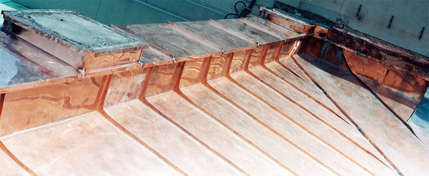 Flashing of attic.