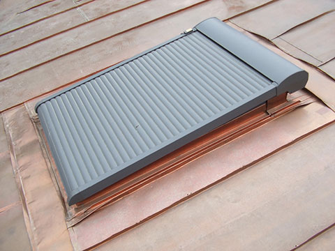 Roof window flashings.